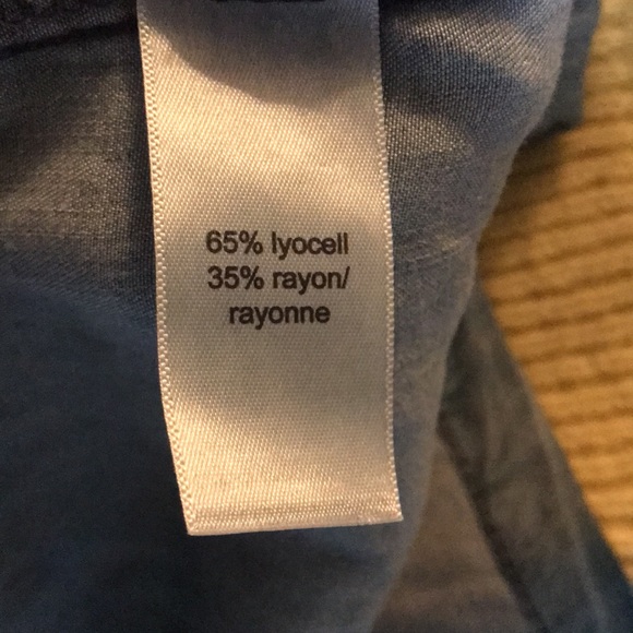 Plus Sz 0x Chambray Button Up Babydoll Dress - Picture 12 of 12